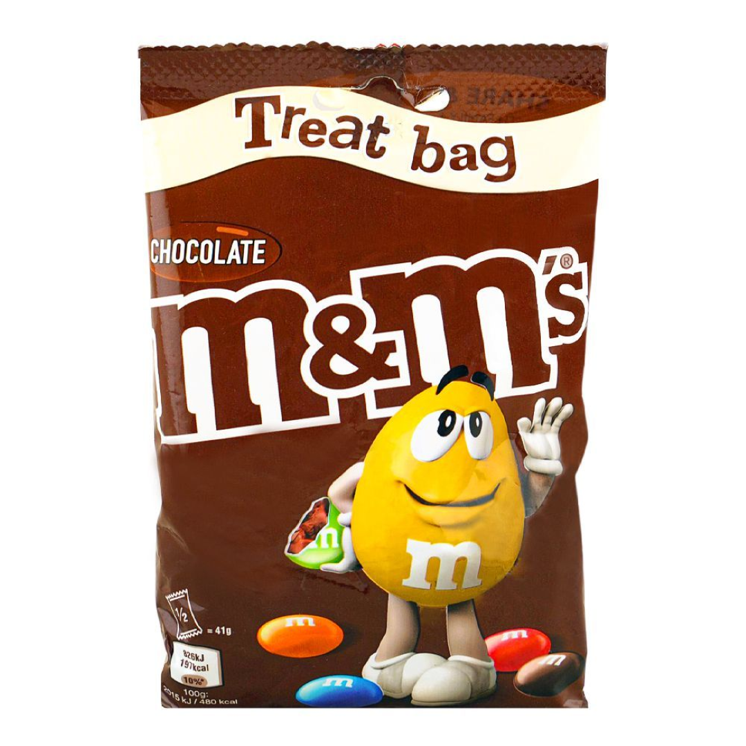 M & M TREAT BAG CHOCOLATE 82G